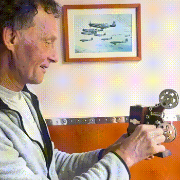 Vintage Projector Shaped Music Box